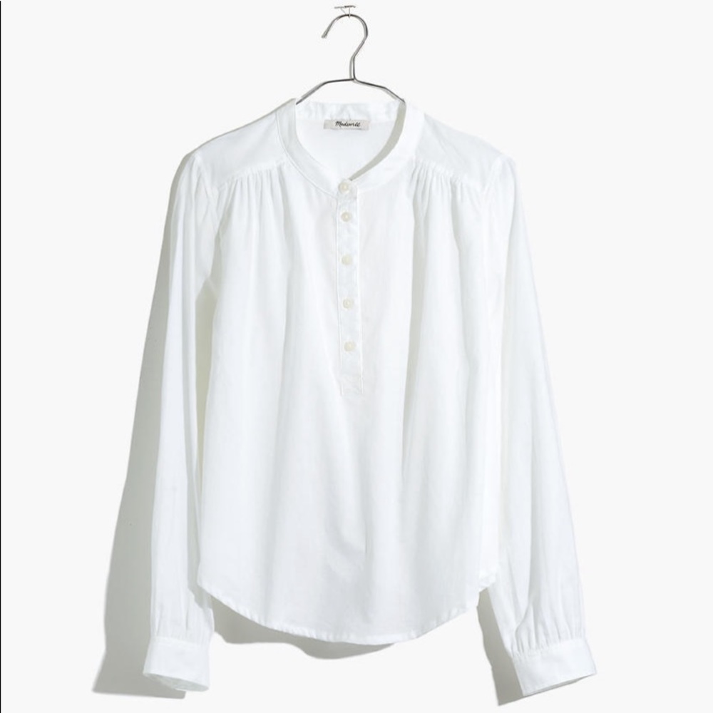 NWT Madewell Shirred Popover Top